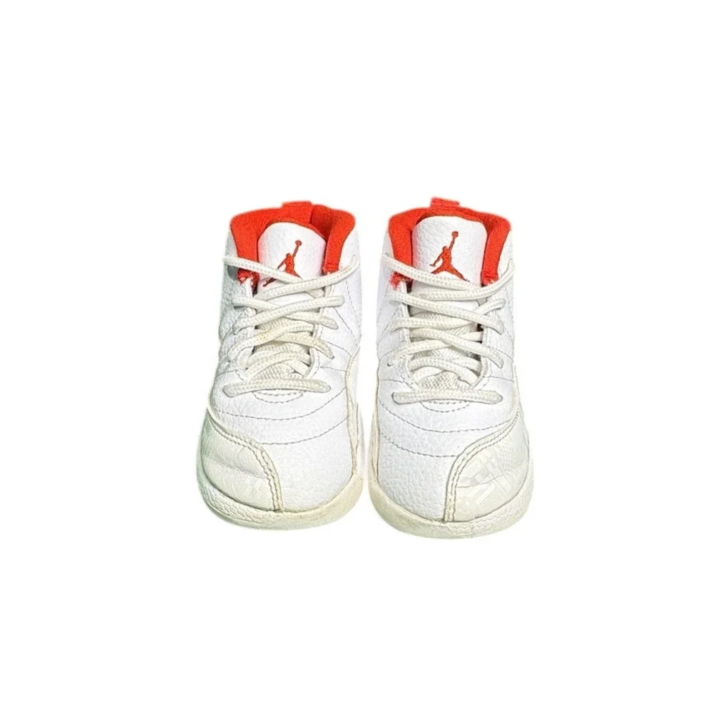 Jordan 12 Retro Chinese New Year 2019 White Red Toddler Shoes 8C 850000-107‎